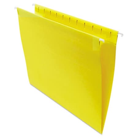 Coolcrafts Hanging File Folders; .2 Tab; 11 Point Stock; Letter; Yellow, 25PK CO884880
